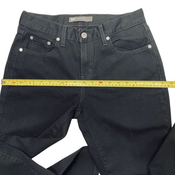 SIGNATURE LEVI STRAUSS 515 Women's Bootcut Jeans W28xL32 Black Denim Mid-Rise - Picture 12 of 15
